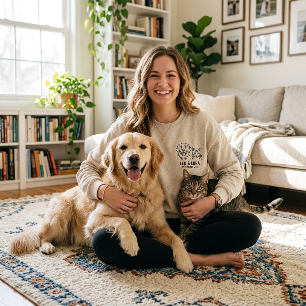 Pet Portraits & Custom Pet Sweatshirts